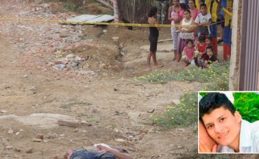 El cadáver de Escalante fue abandonado por desconocidos a la madrugada. Cristian Herrera / La Opinión