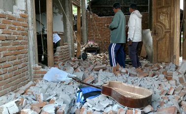 La magnitud del terremoto fue de 6,4. AFP