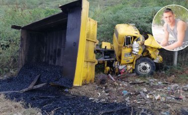 El motorizado murió de manera inmediata. Iba para su trabajo en una mina de carbón. Cristian Herrera