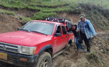 Las vías de los municipios de Labateca y Toledo han resultado afectadas por las lluvias, también se han presentado daños en viviendas, puentes y cultivos. Cortesía