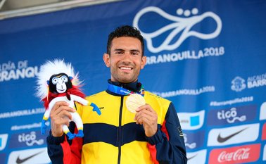 Eider Arévalo alcanzó la medalla de oro número 59 para Colombia en los XXIII Juegos Deportivos Centroamericanos y del Caribe Barranquilla-2018. Colprensa