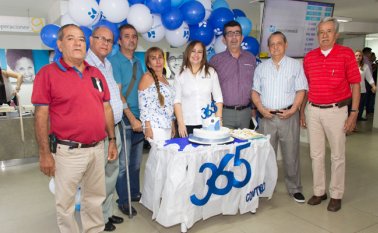 Jorge Enrique Contreras, Samuel Muñoz, Jorge Jáuregui, María Mantilla, la gerente Claudia Patricia Peñaranda, Hubelay Sánchez, Pedro Alirio Páez y Emeterio León. Alfredo Estévez