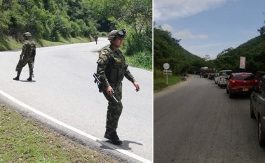Los dos paquetes explosivos contenía 50 kilos con metralla. Cortesía