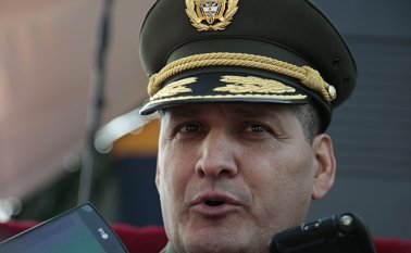 El general Hoover Penilla, comandante de la Policía de Bogotá lidera el dispositivo para garantizar la seguridad de los visitantes a la posesión Colprensa