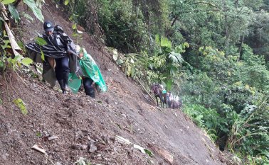 Una travesía en medio de derrumbes sobre los caminos ancestrales y vías secundarias. Cortesía