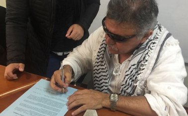 Jesús Santrich, comandante desmovilizado de las Farc y quien ostenta la credencial de Representante a la Cámara. Colprensa