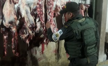 La mercancía incautada está avaluada en unos 10 millones de pesos. Policía Nacional