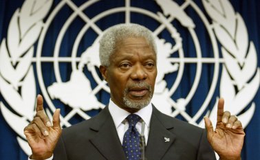 Ghana, país natal de Kofi Annan, decretó una semana de duelo nacional a partir del lunes. AFP