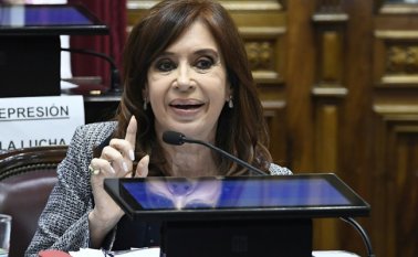 Expresidenta de Argentina y actual senadora Cristina Kirchner. AFP