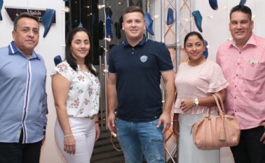 Sergio Barrientos, Yasmín Sánchez, Gerson Barrientos, Islaine Yiloneth Pinzón y Edwin Cáceres. Obando