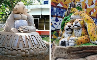 Se podrá ver un gorila de montaña, un oso de anteojos, un oso perezoso, un tigre de bengala y un cocodrilo. Cesar Obando