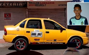 Luis Andrey Anteliz Balmaceda, taxista de 19 años. Cortesía