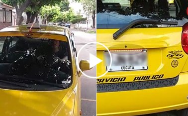 Al ser activado el botón de pánicos se generarán unas alertas en forma de luces en la parte externa del vehículo. Captura de video