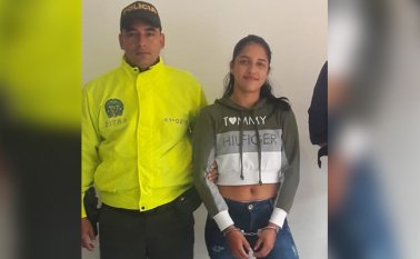 La mujer fue detenida por hacer parte de una banda criminal que mantiene azotada la zona de frontera entre El Escobal y Ureña. Cortesía