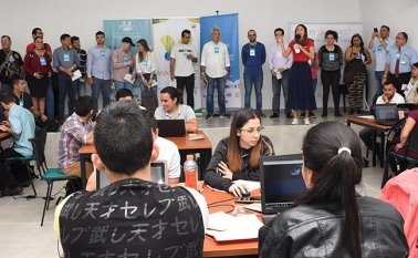 55 personas se reunieron para desarrollar sus proyectos de emprendimiento. Cortesía