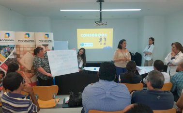 Procolombia lideró el laboratorio de capacitación de los artesanos para que cumplieran con las condiciones de exportación y la consolidación del consorcio empresarial. Cortesía