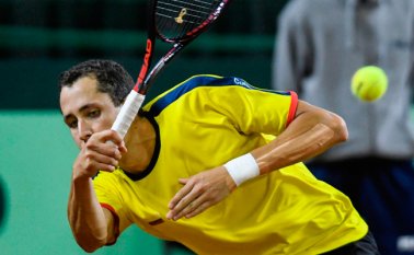 El colombiano Daniel Galán, en cinco sets, cayó por 3-6, 6-4, 4-6, 6-3 y 6-2 ante Guido Pella. AFP