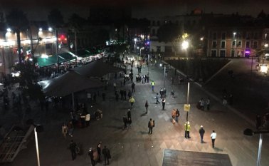 La policía local informó que el ataque fue lanzado poco antes de las 10:00 pm del sábado. Tomada de Twitter