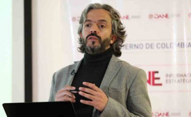 Juan Daniel Oviedo, director del Dane, dijo que los cálculos de 2017 se hicieron con una base incorrecta, con la de 2015 en vez de la de 2005.  Archivo