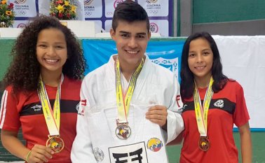 Nayerly Pajoy, Brayan Orozco y Maryury Ureña, compitiendo por Norte de Santander lograron medalla de oro en torneo nacional y cupo a la selección Colombia. Cortesía