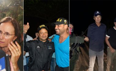 Salud Hernández, Carlos Calderón, Diego Alonso D´ Pablos, Derk Johannnes Bolt y Eugenio Ernest Marie Follender fueron secuestrados en El Tarra. Archivo