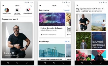 Así luce la función 'Facebook Dating'. Internet