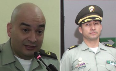 Coronel Óscar Cortés Dueñas y Coronel Rubén Valencia. Tomadas de Internet