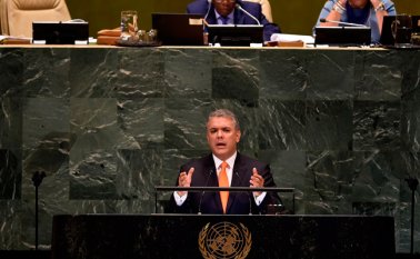 Presidente Iván Duque en la ONU. Colprensa