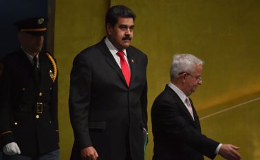El presidente venezolano llegó este miércoles a Nueva York para participar de la Asamblea General de la ONU. AFP