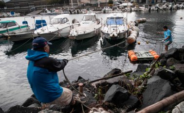 El tifón podía provocar fuertes vientos, precipitaciones, corrimientos de tierra e inundaciones. AFP