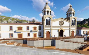 El monseñor Victor Manuel Ochoa y el gobernador William Villamizar Laguado.
Cortesía