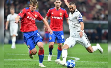 El Real no pudo concretar sus opciones y cayó vencido ante el CSKA de Moscú, en la Liga de Campeones. AFP