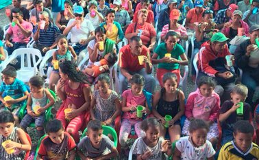 El apoyo entregado por Acnur a la Casa de la Divina Providencia, en el barrio La Parada, ha facilitado la logística para la atención humanitaria. Cortesía