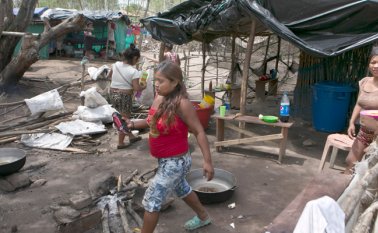 Los yukpa ya empezaron a recibir ayuda humanitaria de Acnur y Cruz Roja Internacional. Juan Pablo Cohen