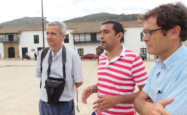 Los investigadores españoles recorrieron toda el área colonial central de Pamplona en compañía de representantes de la Ufps. Roberto Ospino