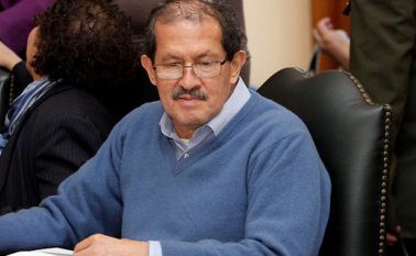 El Vicepresidente de la República Angelino Garzón, en rueda de prensa declaró que no se siente impedido para ejercer su cargo. Colprensa / Germán Enciso