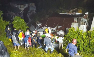 Derrumbe en Marquetalia. UNGRD