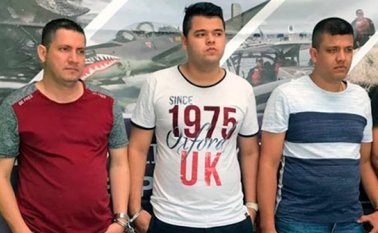 Jorge Alfonso Gutiérrez, Guti o el sargento, acompañado de tres hombres más, detenidos en julio de este año por la Policía Metropolitana de Cúcuta. Archivo La Opinión