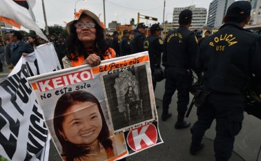 Keiko fue arrestada en medio de una investigación por un presunto lavado de activos en la financiación de su campaña para las elecciones presidenciales de 2011. AFP