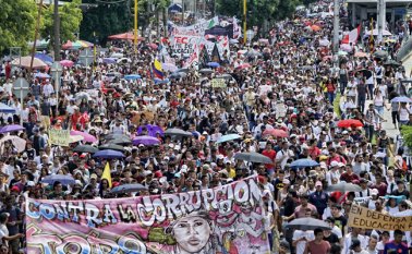 El pasado 10 de octubre se movilizaron en varias ciudades del país 32 universidades públicas. Colprensa