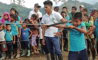 Realizado en los predios de la Institución Etnoeducativa Izketa. Cortesía