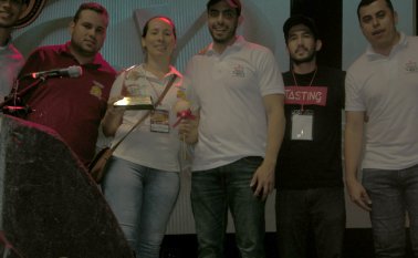 Bonny Santos, Andrés Yepes, Gabriela Montañez, Diego Ortega, José Daniel Cuéllar y Fabián Ruiz. Cortesía