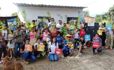 En la comunidad de Cristo Rey. Cortesía