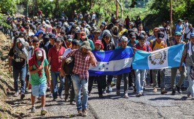 Caminaron unos 800 km en diez días. AFP