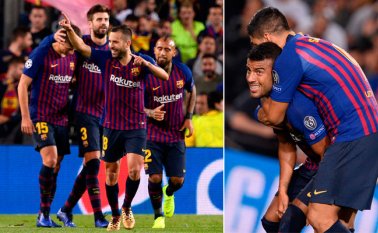 La presión alta del Barcelona ahogó al Inter de Milán. AFP