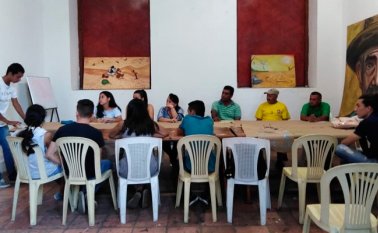 Socialización del proyecto que lidera Acción Poética Cúcuta en alianza con la Policía Metropolitana. Cortesía