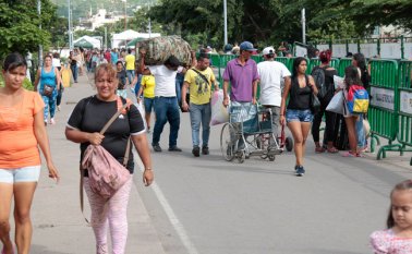 El puente internacional Simón Bolívar es uno de los principales puntos por donde arriban a Colombia los migrantes venezolanos que huyen de la crisis económica, social y política de su país. Mario Franco
