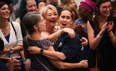 La votación estuvo marcada por una nueva ola de candidatos mujeres, jóvenes y miembros de minorías. AFP