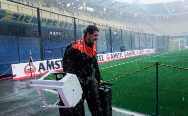 Un torrencial aguacero se abatió sobre Buenos Aires desde el amanecer de este sábado. AFP
