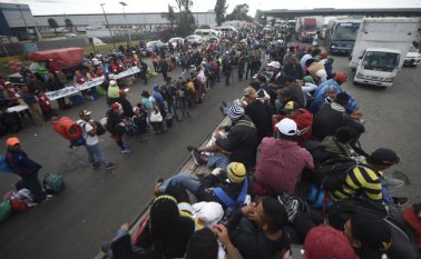 Los migrantes se dirigen a Estados Unidos con la esperanza de una vida mejor o para escapar de la violencia. AFP